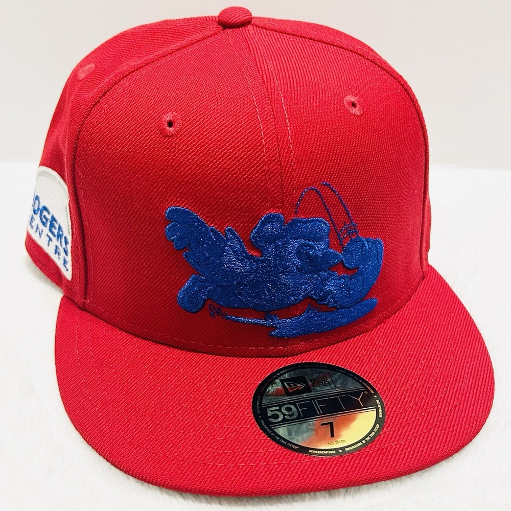 New Era Toronto Blue Jays Shadow Rogers Centre 59FIFTY Fitted Hat Cap Sz 7 Red